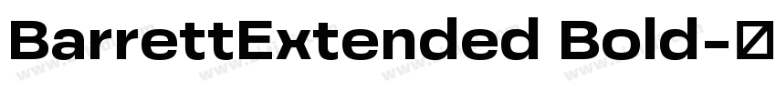 BarrettExtended Bold字体转换